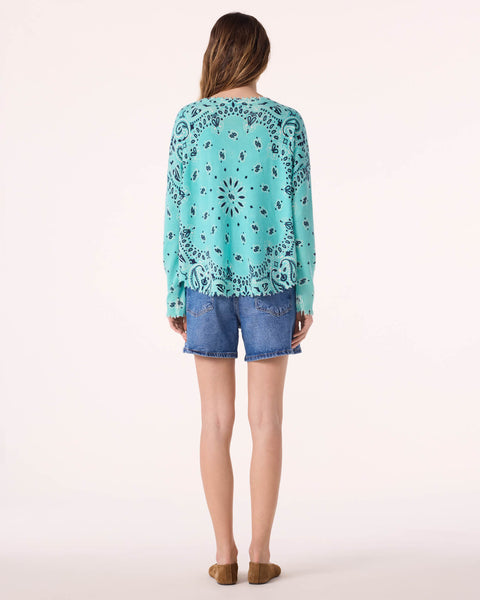 Pull Mela Bandana Bico vert turquoise - Image principale