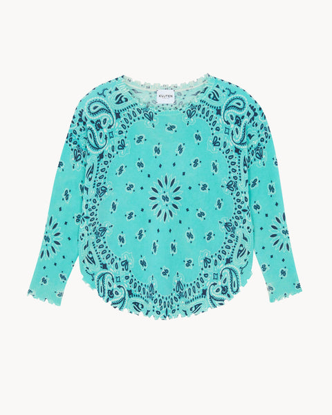 Pull Mela Bandana Bico vert turquoise - Image principale