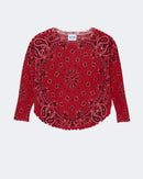 Pull en cachemire rouge pour femme - Kujten packshot