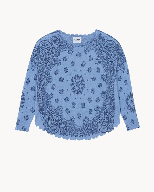 Sweater Mela Bandana Bico blue jeans - Image principale