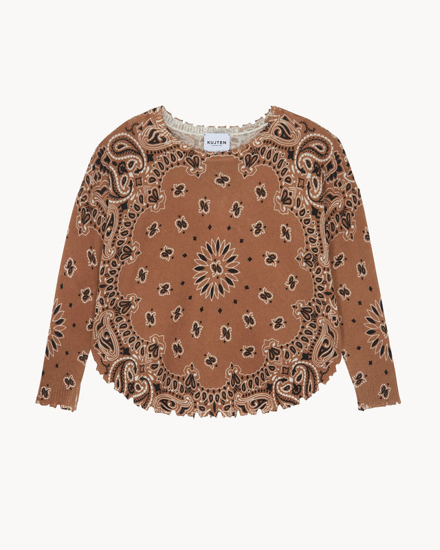 Sweater Mela Bandana Bico caramelo - Image principale
