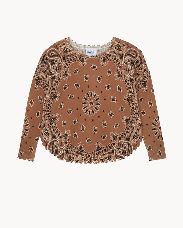 Sweater Mela Bandana Bico caramelo - Image principale