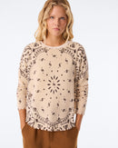 Sweater Mela Bandana Bico organic brown