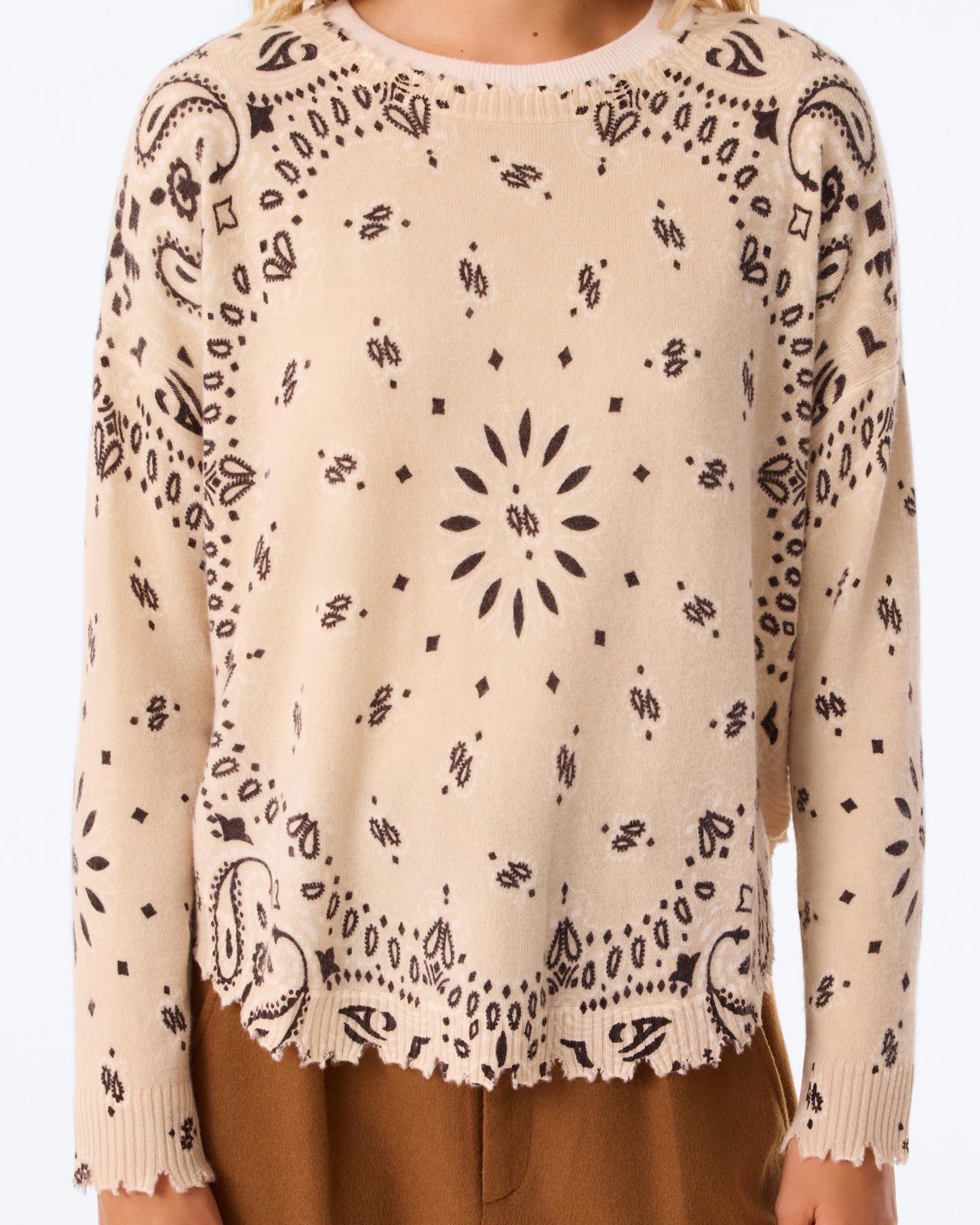 Sweater Mela Bandana Bico organic brown