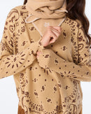 Pull Mela Bandana Bico latte anis