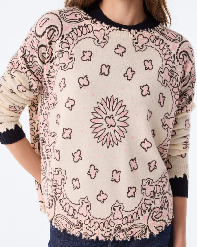 Sweater Mela Bandana Bico blsuh white - Image principale