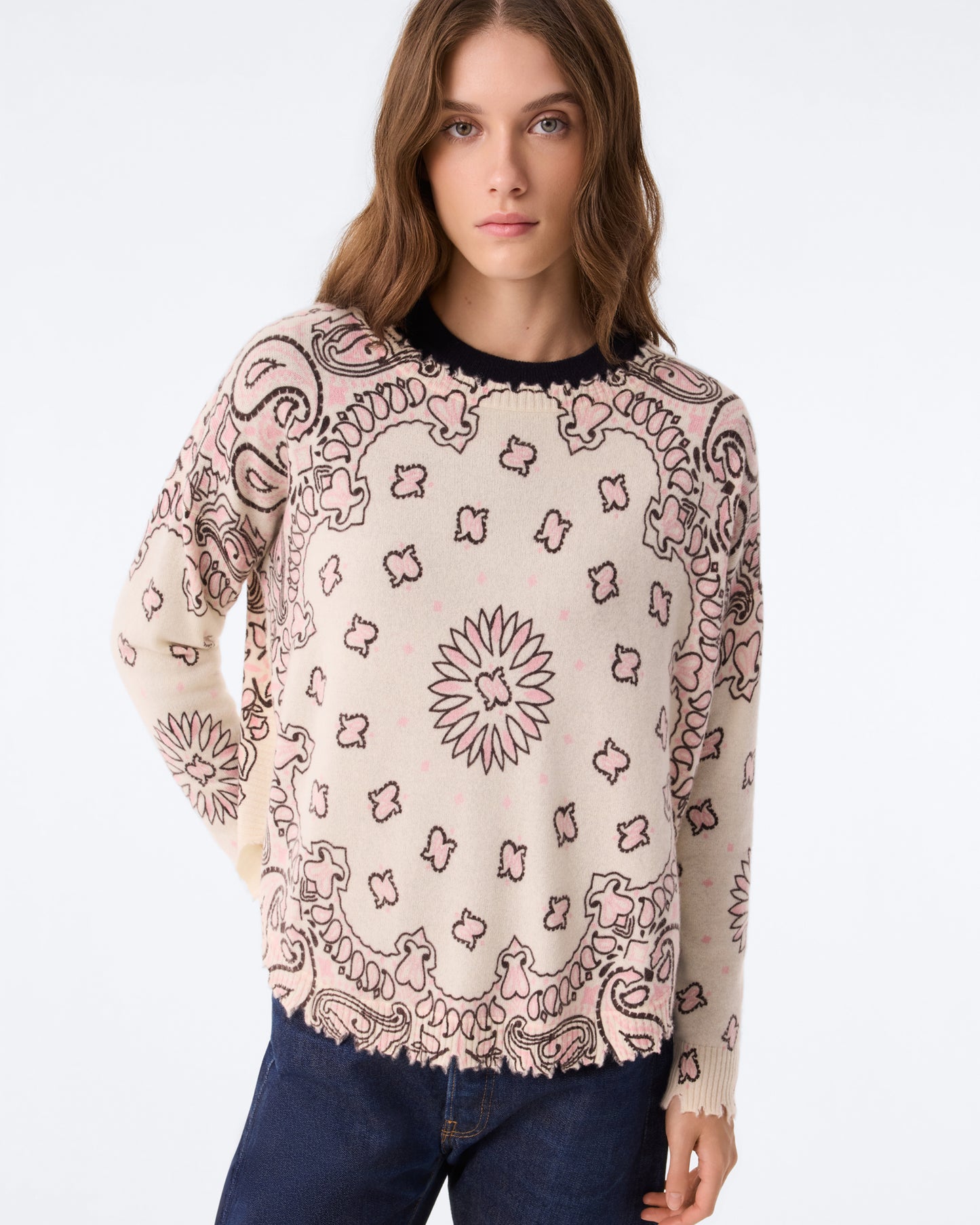 Sweater Mela Bandana Bico blsuh white
