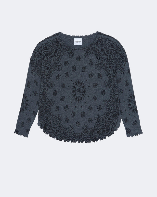 Sweater Mela Bandana Bico Black Anthracite - Image principale