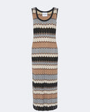 Robe en cachemire & soie camel pour femme - Kujten packshot