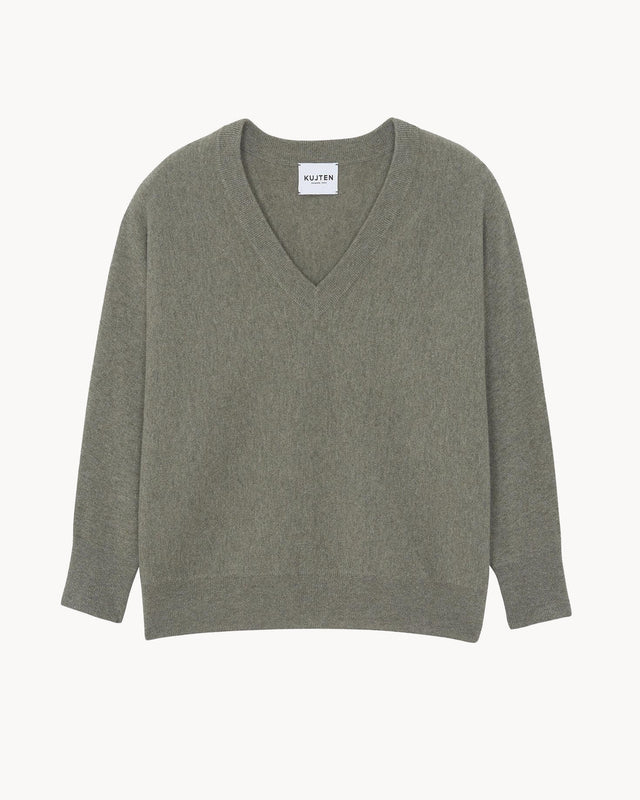 Sweater Line marl khaki - Image principale
