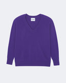 Pull en cachemire violet pour femme - Kujten packshot