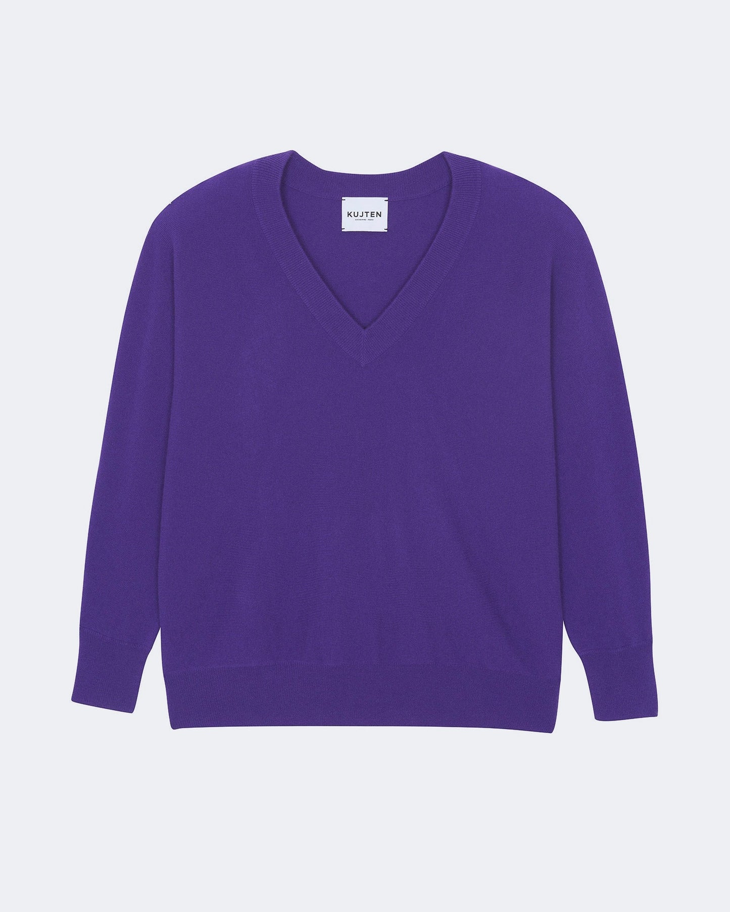 Pull en cachemire violet pour femme - Kujten packshot