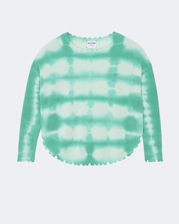 Pull en cachemire vert pour femme - Kujten packshot