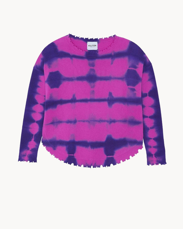 Sweater Mela Stripe Dye indian purple - Image principale