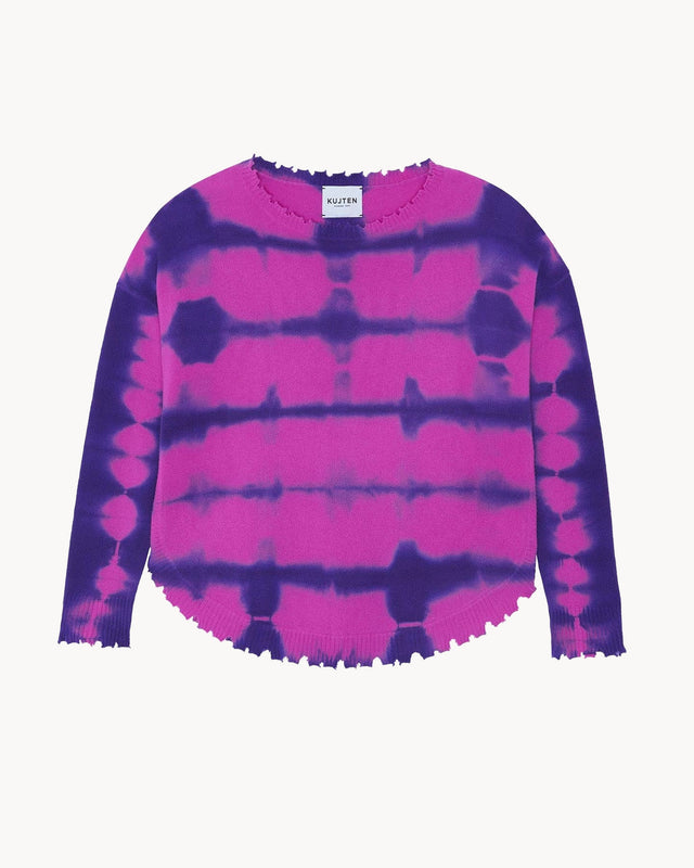 Pull Mela Stripe Dye violet india - Image principale