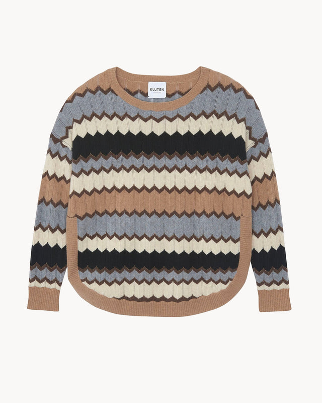 Pull Maryse marron camelo - Image principale