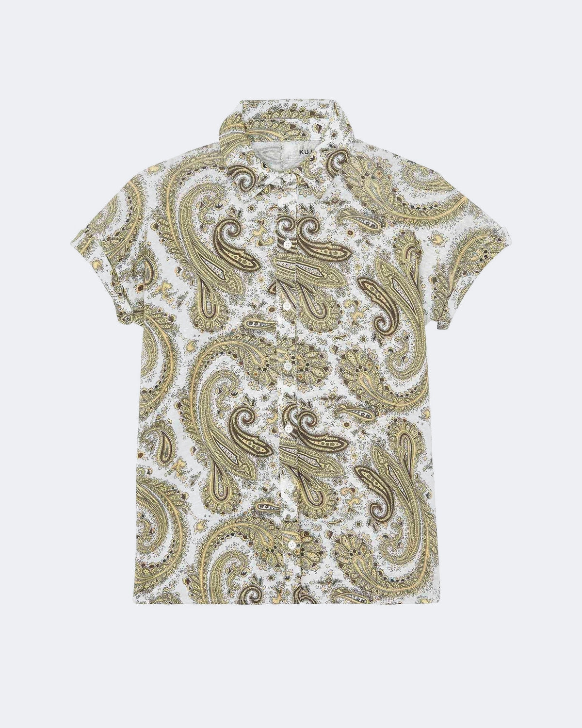 Chemise en lin kaki pour femme - Kujten packshot