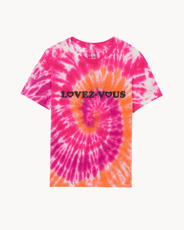 T-Shirt Lovez-Vous neon pink - Image principale