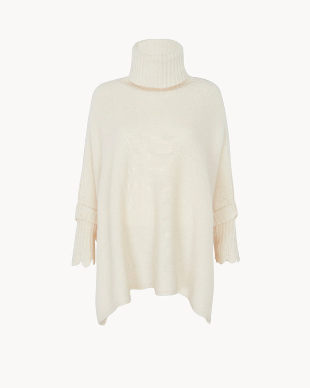 Poncho Keira blanc - Image principale