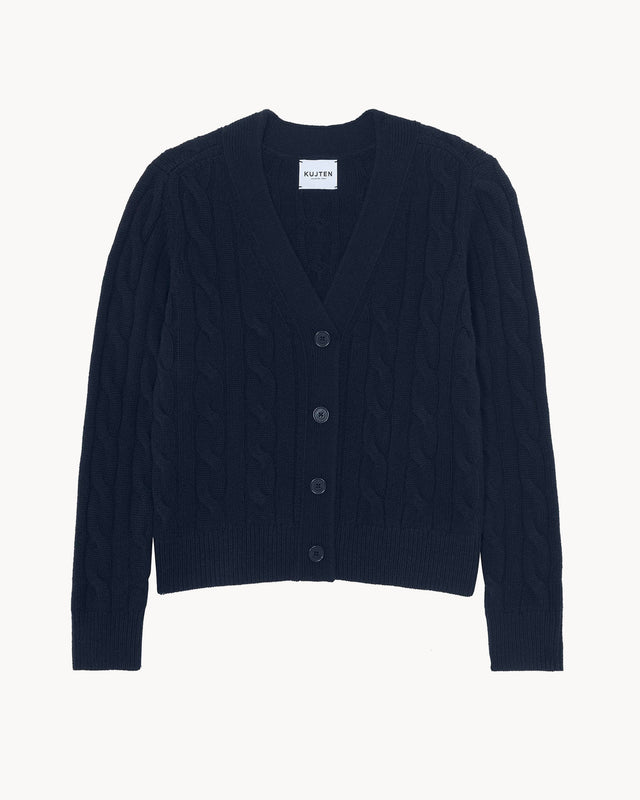 Cardigan April dark navy blue - Image principale