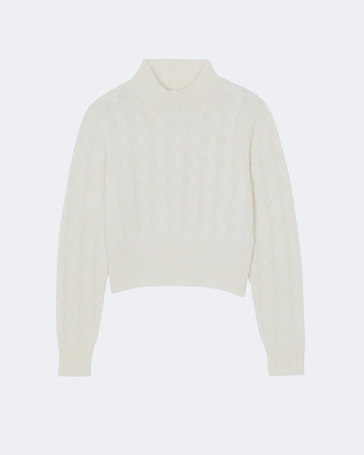 Pull en cachemire blanc pour femme - Kujten packshot