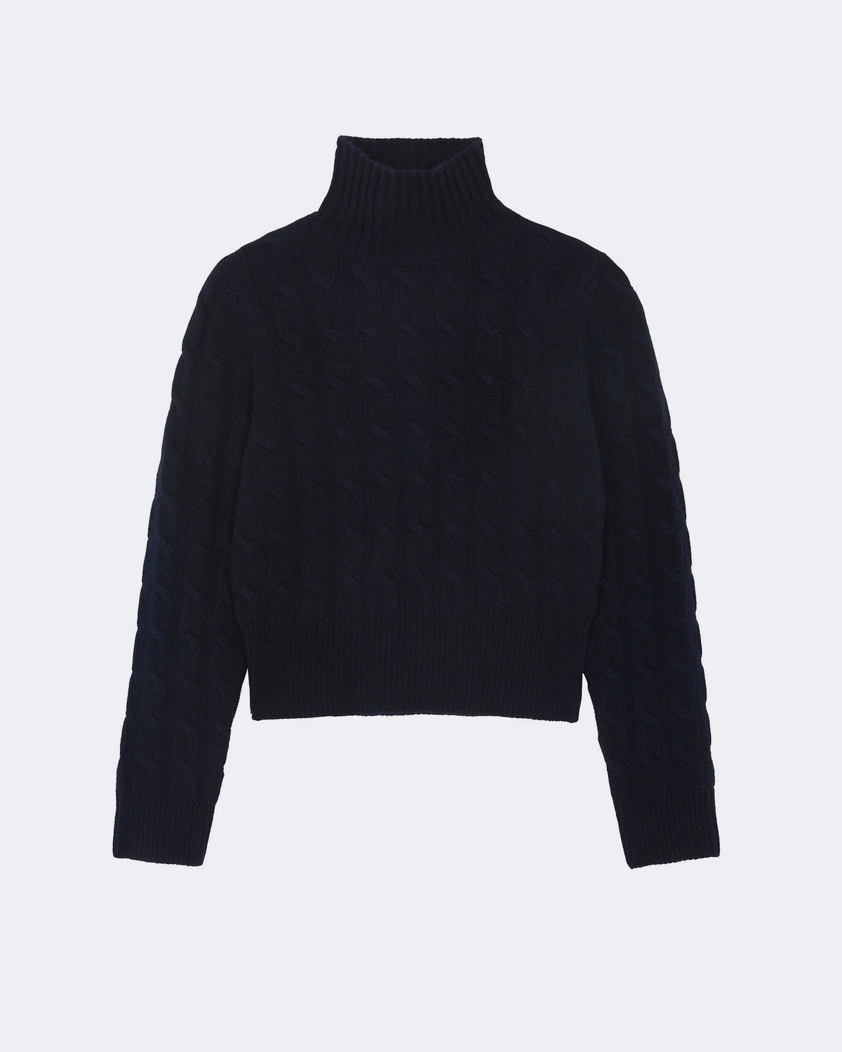 Pull en cachemire bleu pour femme - Kujten packshot