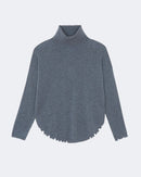 Pull en cachemire gris pour femme - Kujten packshot