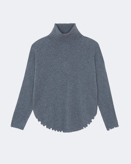Pull en cachemire gris pour femme - Kujten packshot