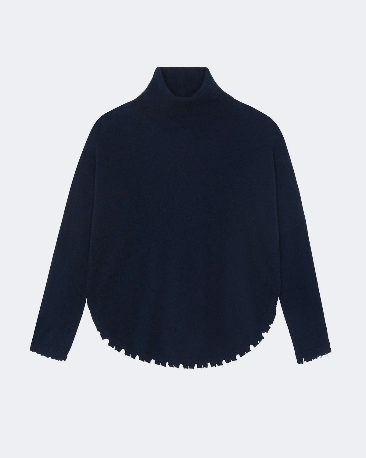 Pull en cachemire bleu pour femme - Kujten packshot