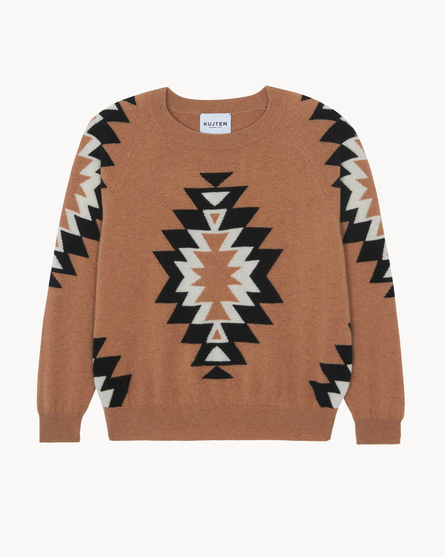 Pull Lexie marron camelo - Image principale