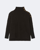 Pull en cachemire marron pour femme - Kujten packshot