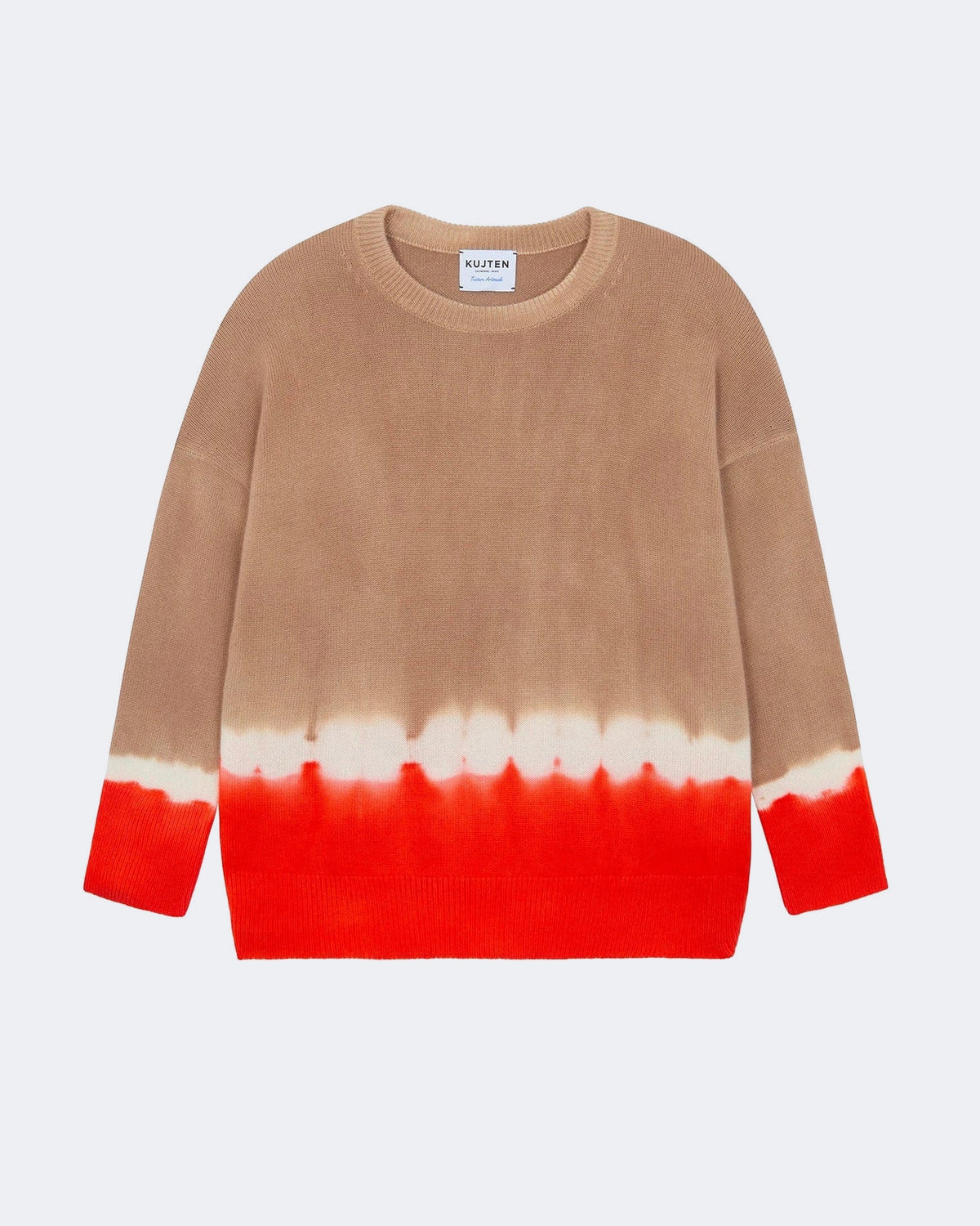 Pull en cachemire camel pour femme - Kujten packshot