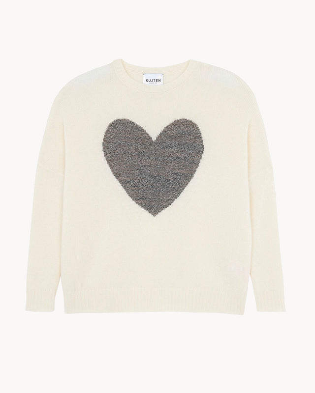 Pull Amelie Coeur blanc - Image principale