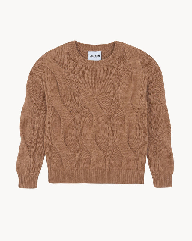 Sweater Nils camelo brown - Image principale