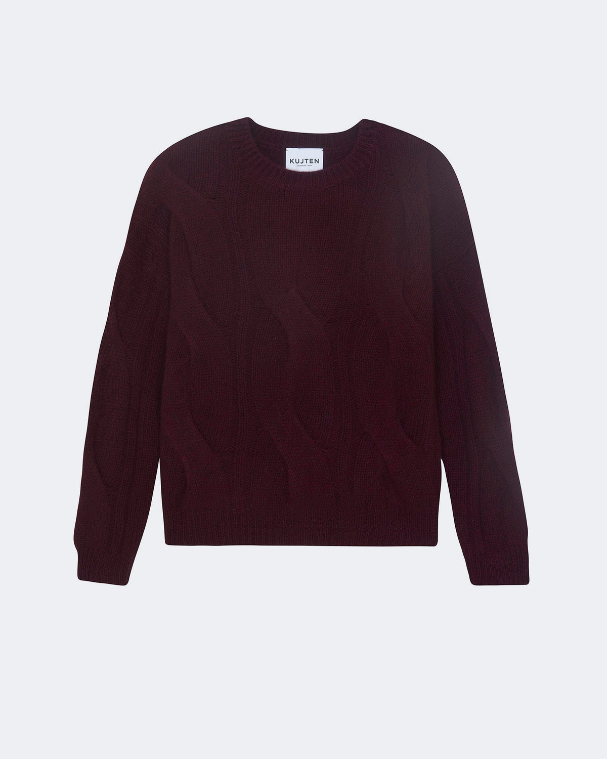 Pull en cachemire rouge pour femme - Kujten packshot