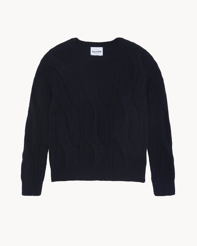 Sweater Nils dark navy blue - Image principale