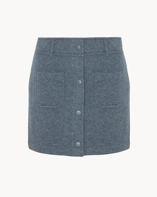 Skirt Dakota flannel gray - Image principale