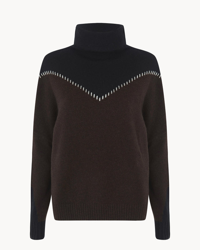 Sweater Tila West brown - Image principale