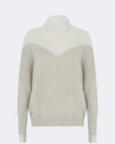 Pull en cachemire blanc pour femme - Kujten packshot
