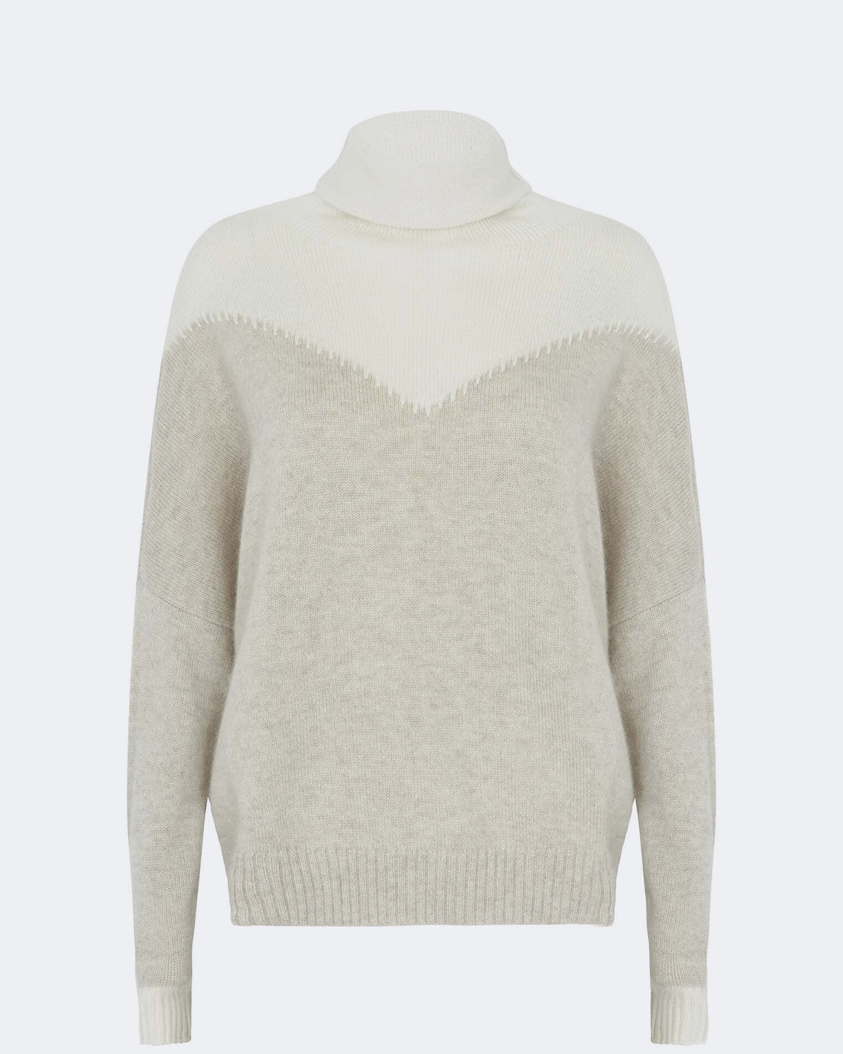 Pull en cachemire blanc pour femme - Kujten packshot