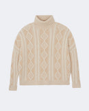 Pull en cachemire beige pour femme - Kujten packshot