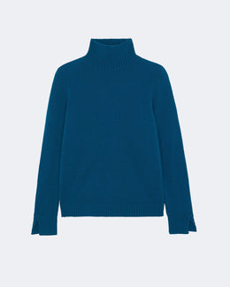 Pull en cachemire vert pour femme - Kujten packshot