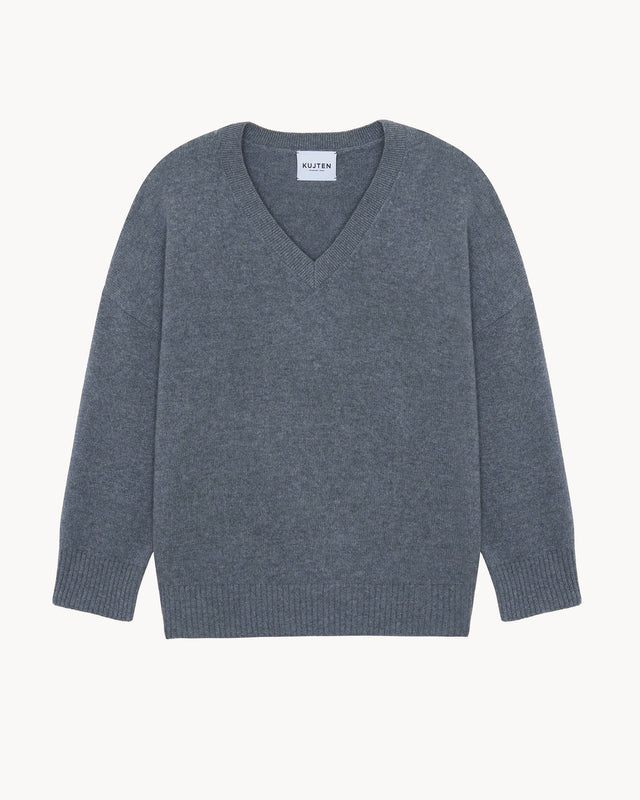 Pull Mathilda gris flanelle - Image principale
