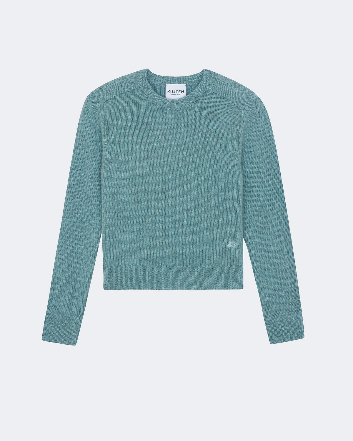 Pull en cachemire vert pour femme - Kujten packshot