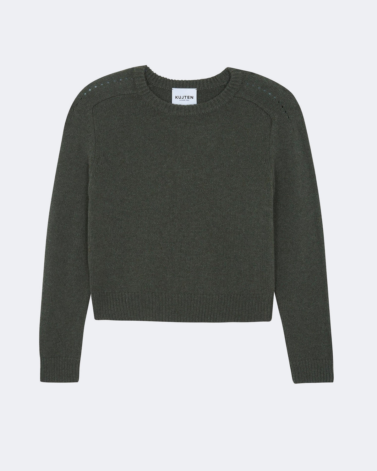 Pull en cachemire kaki pour femme - Kujten packshot