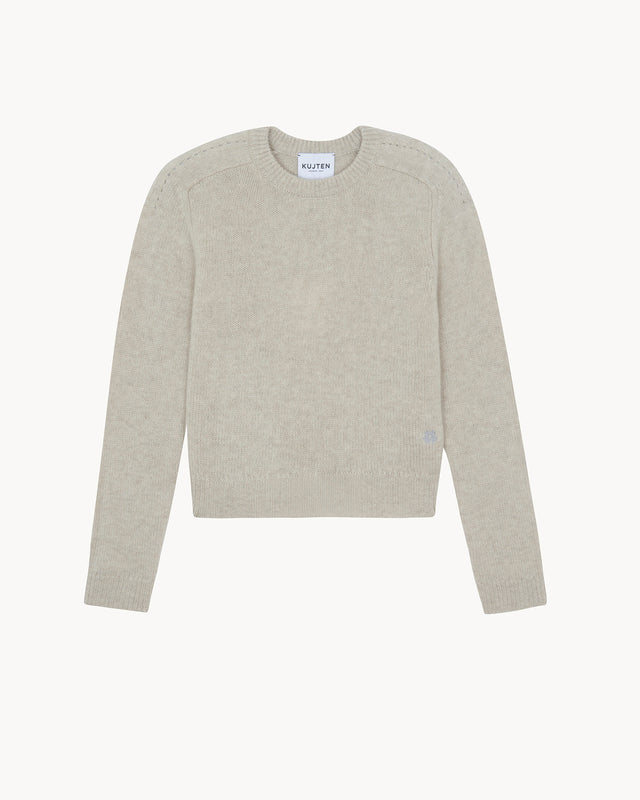 Sweater Caroline oats white - Image principale