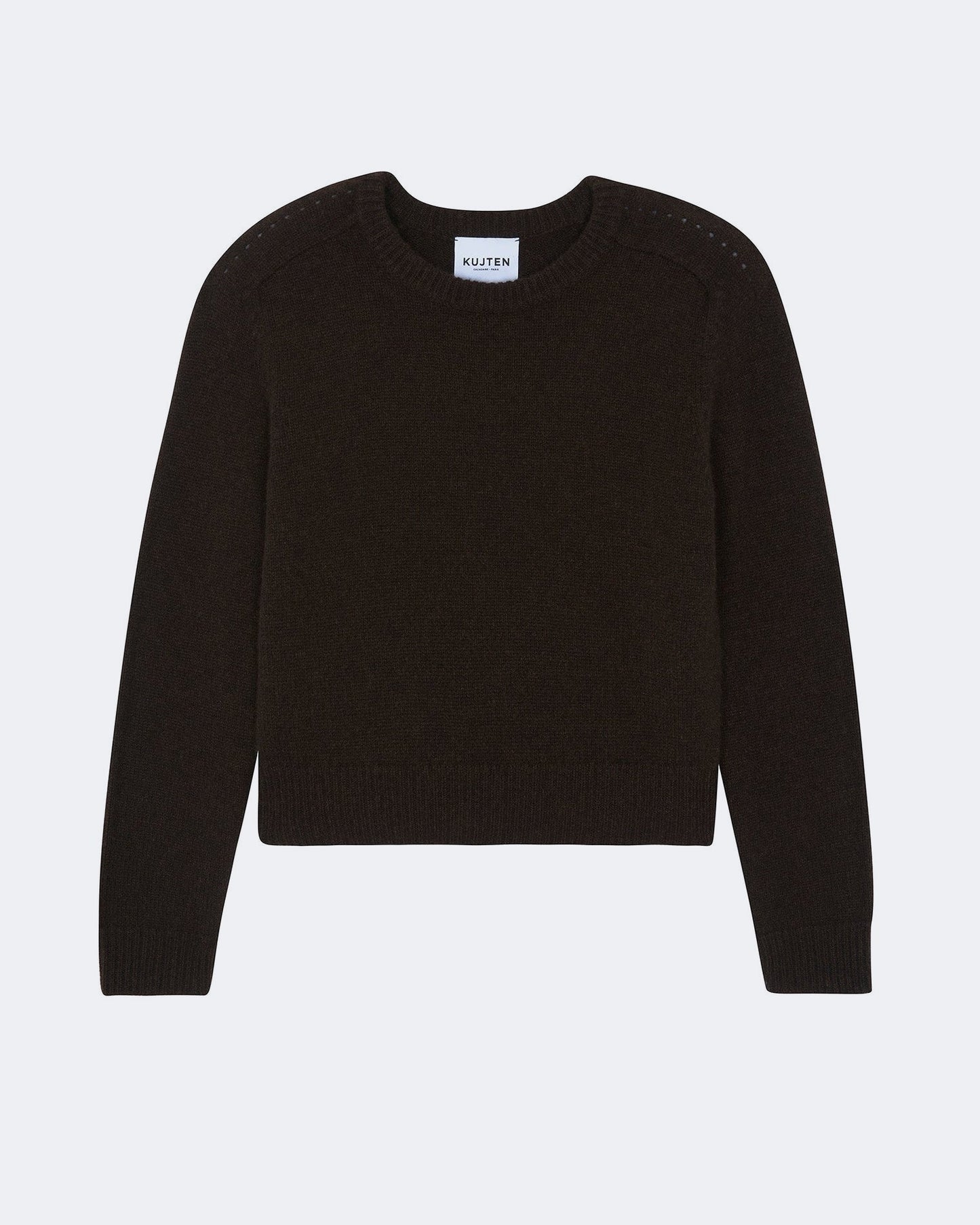 Pull en cachemire marron pour femme - Kujten packshot