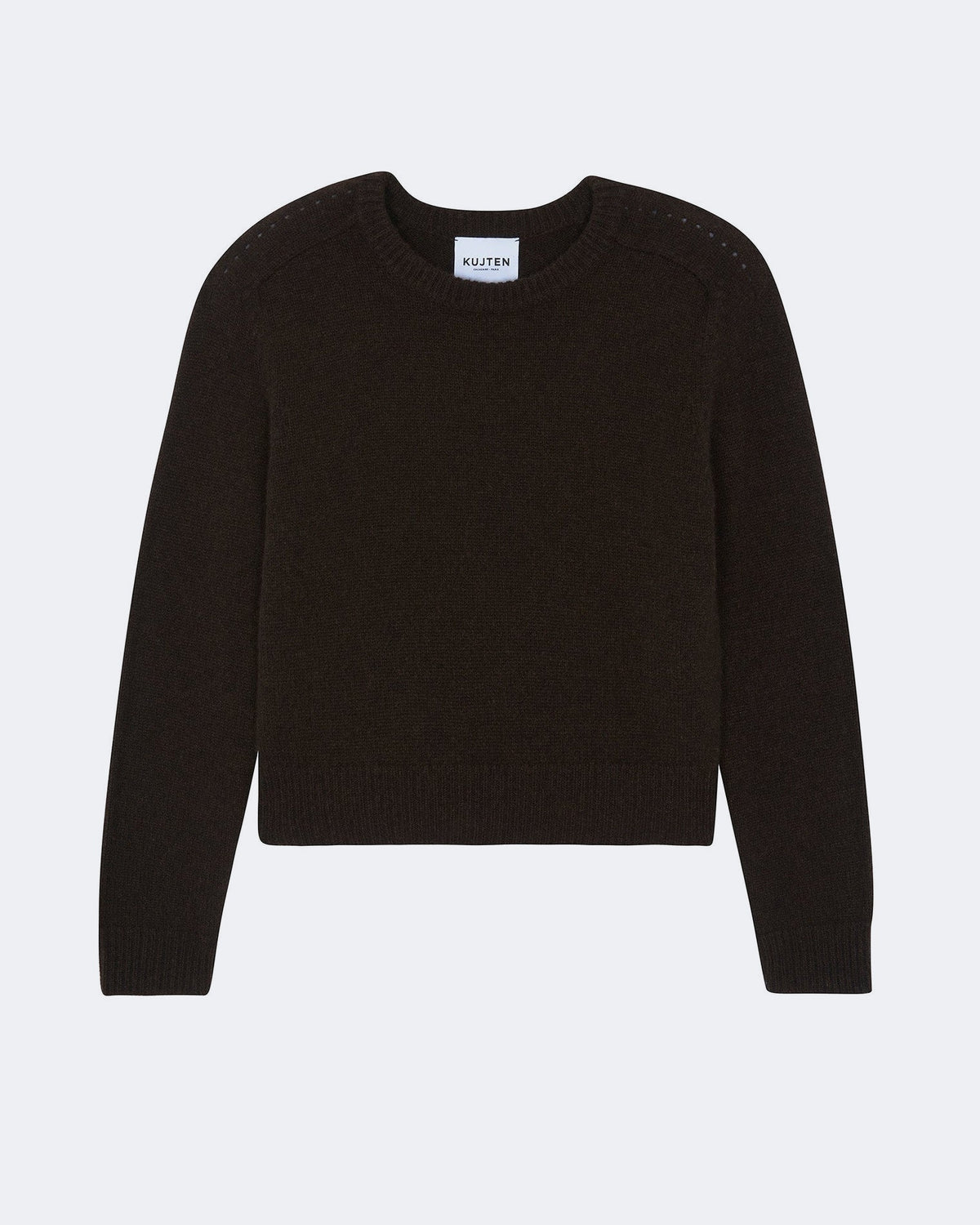 Pull en cachemire marron pour femme - Kujten packshot