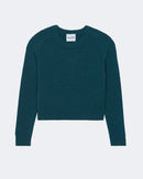 Pull en cachemire vert pour femme - Kujten packshot