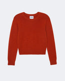 Pull en cachemire orange pour femme - Kujten packshot